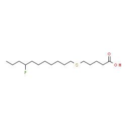 ChemSpider 2D Image | 14(R,S)-FLUORO-6-THIAHEPTADECANOIC ACID | C16H31FO2S
