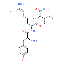 ChemSpider 2D Image | L-Tyrosyl-N~5~-(diaminomethylene)-L-ornithyl-L-isoleucinamide | C21H35N7O4