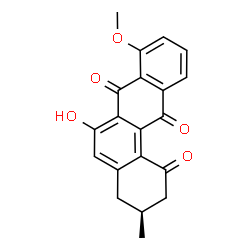 ChemSpider 2D Image | (3S)-6-Hydroxy-8-methoxy-3-methyl-3,4-dihydro-1,7,12(2H)-tetraphenetrione | C20H16O5