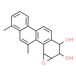 ChemSpider 2D Image | 1,10-Dimethyl-7,8,8a,9a-tetrahydrochryseno[3,4-b]oxirene-7,8-diol | C20H18O3