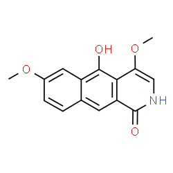 ChemSpider 2D Image | 5-Hydroxy-4,7-dimethoxybenzo[g]isoquinolin-1(2H)-one | C15H13NO4