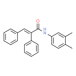 ChemSpider 2D Image | (2E)-N-(3,4-Dimethylphenyl)-2,3-diphenylacrylamide | C23H21NO