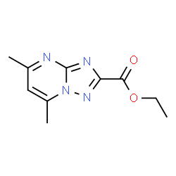 ChemSpider 2D Image | Ethyl 5,7-dimethyl[1,2,4]triazolo[1,5-a]pyrimidine-2-carboxylate | C10H12N4O2