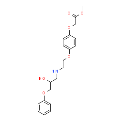 ChemSpider 2D Image | Methyl (4-{2-[(2-hydroxy-3-phenoxypropyl)amino]ethoxy}phenoxy)acetate | C20H25NO6