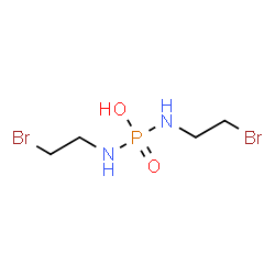 ChemSpider 2D Image | N,N'-Bis(2-bromoethyl)phosphorodiamidic acid | C4H11Br2N2O2P