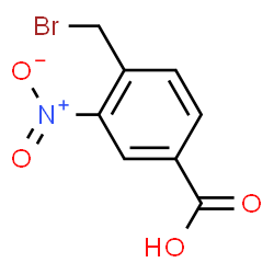 ChemSpider 2D Image | 4-(Bromomethyl)-3-nitrobenzoic acid | C8H6BrNO4