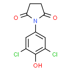 ChemSpider 2D Image | 1-(3,5-Dichloro-4-hydroxyphenyl)-2,5-pyrrolidinedione | C10H7Cl2NO3