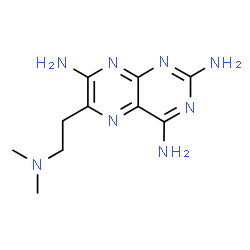 ChemSpider 2D Image | 6-[2-(Dimethylamino)ethyl]-2,4,7-pteridinetriamine | C10H16N8