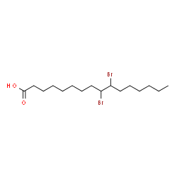 ChemSpider 2D Image | 9,10-Dibromohexadecanoic acid | C16H30Br2O2