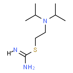ChemSpider 2D Image | 2-(Diisopropylamino)ethyl carbamimidothioate | C9H21N3S