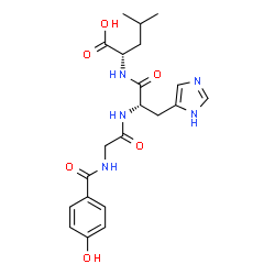 ChemSpider 2D Image | P-HYDROXYHIPPURYL-HIS-LEU-OH | C21H27N5O6