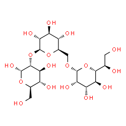ChemSpider 2D Image | (5R)-5-[(1R)-1,2-Dihydroxyethyl]-beta-D-lyxopyranosyl-(1->6)-beta-D-glucopyranosyl-(1->2)-alpha-D-glucopyranose | C19H34O17