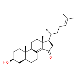 ChemSpider 2D Image | 3beta-Hydroxy-5alpha-cholest-8(14),24-dien-15-one | C27H42O2