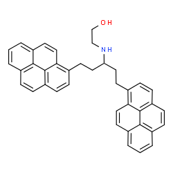 ChemSpider 2D Image | 2-{[1,5-Di(1-pyrenyl)-3-pentanyl]amino}ethanol | C39H33NO