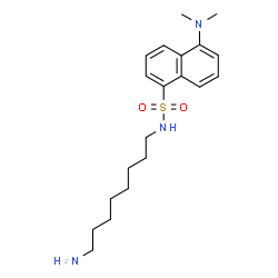 ChemSpider 2D Image | N-(8-Aminooctyl)-5-(dimethylamino)-1-naphthalenesulfonamide | C20H31N3O2S