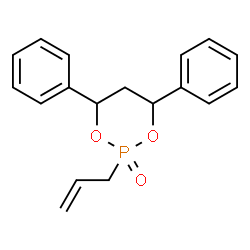 ChemSpider 2D Image | 2-Allyl-4,6-diphenyl-1,3,2-dioxaphosphinane 2-oxide | C18H19O3P