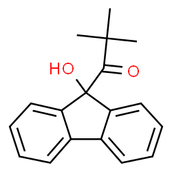 ChemSpider 2D Image | 1-(9-Hydroxyfluoren-9-yl)-2,2-dimethyl-1-propanone | C18H18O2