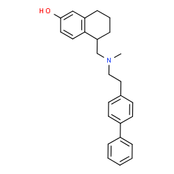 ChemSpider 2D Image | 5-({[2-(4-Biphenylyl)ethyl](methyl)amino}methyl)-5,6,7,8-tetrahydro-2-naphthalenol | C26H29NO