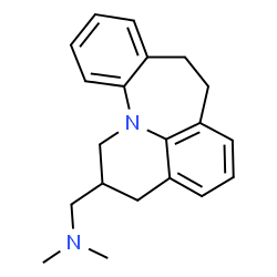 ChemSpider 2D Image | 2-(N,N-DIMETHYLAMINOMETHYL)-2,3,7,8-TETRAHYDRO-1H-QUINO(1,8-AB)(1)BENZAZEPINE | C20H24N2