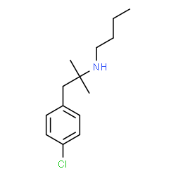 ChemSpider 2D Image | N-[1-(4-Chlorophenyl)-2-methyl-2-propanyl]-1-butanamine | C14H22ClN