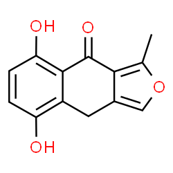 ChemSpider 2D Image | 5,8-Dihydroxy-3-methylnaphtho[2,3-c]furan-4(9H)-one | C13H10O4