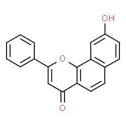 ChemSpider 2D Image | 9-Hydroxy-2-phenyl-4H-benzo[h]chromen-4-one | C19H12O3