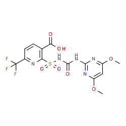 ChemSpider 2D Image | flupyrsulfuron | C14H12F3N5O7S