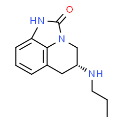ChemSpider 2D Image | (5R)-5-(Propylamino)-5,6-dihydro-4H-imidazo[4,5,1-ij]quinolin-2(1H)-one | C13H17N3O