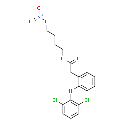 ChemSpider 2D Image | Nitrofenac | C18H18Cl2N2O5