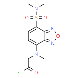 ChemSpider 2D Image | N-[7-(Dimethylsulfamoyl)-2,1,3-benzoxadiazol-4-yl]-N-methylglycyl chloride | C11H13ClN4O4S