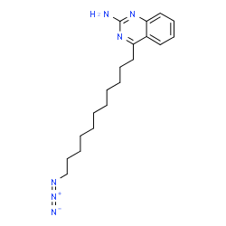 ChemSpider 2D Image | 4-(11-Azidoundecyl)-2-quinazolinamine | C19H28N6