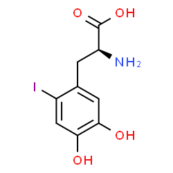 ChemSpider 2D Image | 3-Hydroxy-6-iodo-L-tyrosine | C9H10INO4