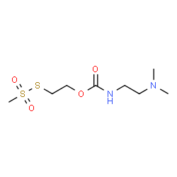 ChemSpider 2D Image | S-[2-({[2-(Dimethylamino)ethyl]carbamoyl}oxy)ethyl] methanesulfonothioate | C8H18N2O4S2
