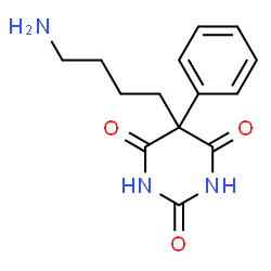 ChemSpider 2D Image | 5-(4-Aminobutyl)-5-phenyl-2,4,6(1H,3H,5H)-pyrimidinetrione | C14H17N3O3