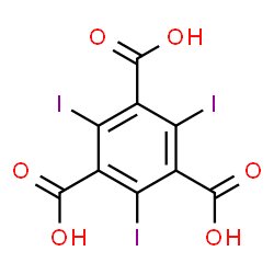 ChemSpider 2D Image | 2,4,6-Triiodo-1,3,5-benzenetricarboxylic acid | C9H3I3O6
