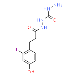 ChemSpider 2D Image | N'-(Hydrazinocarbonyl)-3-(4-hydroxy-2-iodophenyl)propanehydrazide | C10H13IN4O3