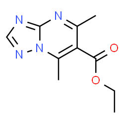 ChemSpider 2D Image | Ethyl 5,7-dimethyl[1,2,4]triazolo[1,5-a]pyrimidine-6-carboxylate | C10H12N4O2
