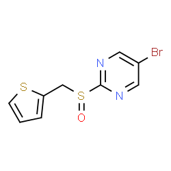 ChemSpider 2D Image | 5-Bromo-2-[(2-thienylmethyl)sulfinyl]pyrimidine | C9H7BrN2OS2