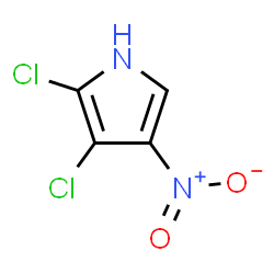 ChemSpider 2D Image | 2,3-Dichloro-4-nitro-1H-pyrrole | C4H2Cl2N2O2