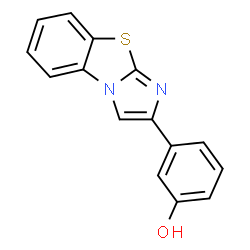 ChemSpider 2D Image | 3-imidazo(2,1-b)benzothiazol-2-ylphenol | C15H10N2OS