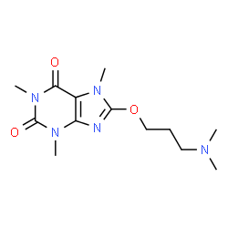 ChemSpider 2D Image | 8-(3-Dimethylamino-propoxy)-1,3,7-trimethyl-3,7-dihydro-purine-2,6-dione | C13H21N5O3