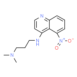 ChemSpider 2D Image | N,N-Dimethyl-N'-(5-nitro-4-quinolinyl)-1,3-propanediamine | C14H18N4O2