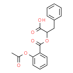 ChemSpider 2D Image | 2-[(2-Acetoxybenzoyl)oxy]-3-phenylpropanoic acid | C18H16O6