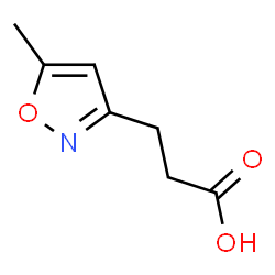 ChemSpider 2D Image | 3-(5-Methyl-1,2-oxazol-3-yl)propanoic acid | C7H9NO3