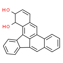 ChemSpider 2D Image | 3,4-Dihydroindeno[1,2,3-gh]tetraphene-3,4-diol | C24H16O2