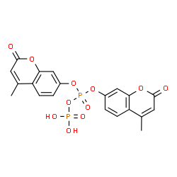ChemSpider 2D Image | bis(4-methyl-2-oxo-chromen-7-yl) phosphono phosphate | C20H16O11P2