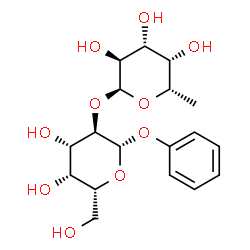 ChemSpider 2D Image | Phenyl 2-O-(6-deoxy-alpha-L-galactopyranosyl)-beta-D-galactopyranoside | C18H26O10