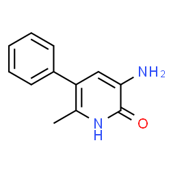 ChemSpider 2D Image | 3-Amino-6-methyl-5-phenyl-2(1H)-pyridinone | C12H12N2O