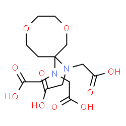 ChemSpider 2D Image | 2,2',2'',2'''-(1,4-Dioxocane-6,6-diyldinitrilo)tetraacetic acid | C14H22N2O10