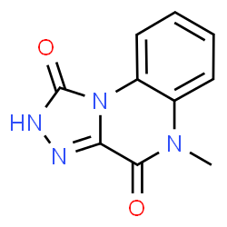 ChemSpider 2D Image | 5-Methyl[1,2,4]triazolo[4,3-a]quinoxaline-1,4(2H,5H)-dione | C10H8N4O2